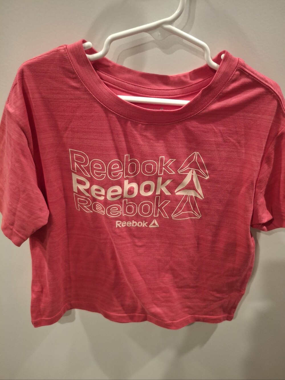 Reebok Kids Hot Pink Logo Short Sleeve Tee